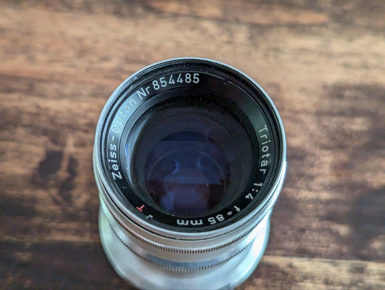 Contax Carl Zeiss Opton T Triotar 1:4 85mm, Ophalen of Verzenden, 1940 tot 1960, Lens of Lenzen