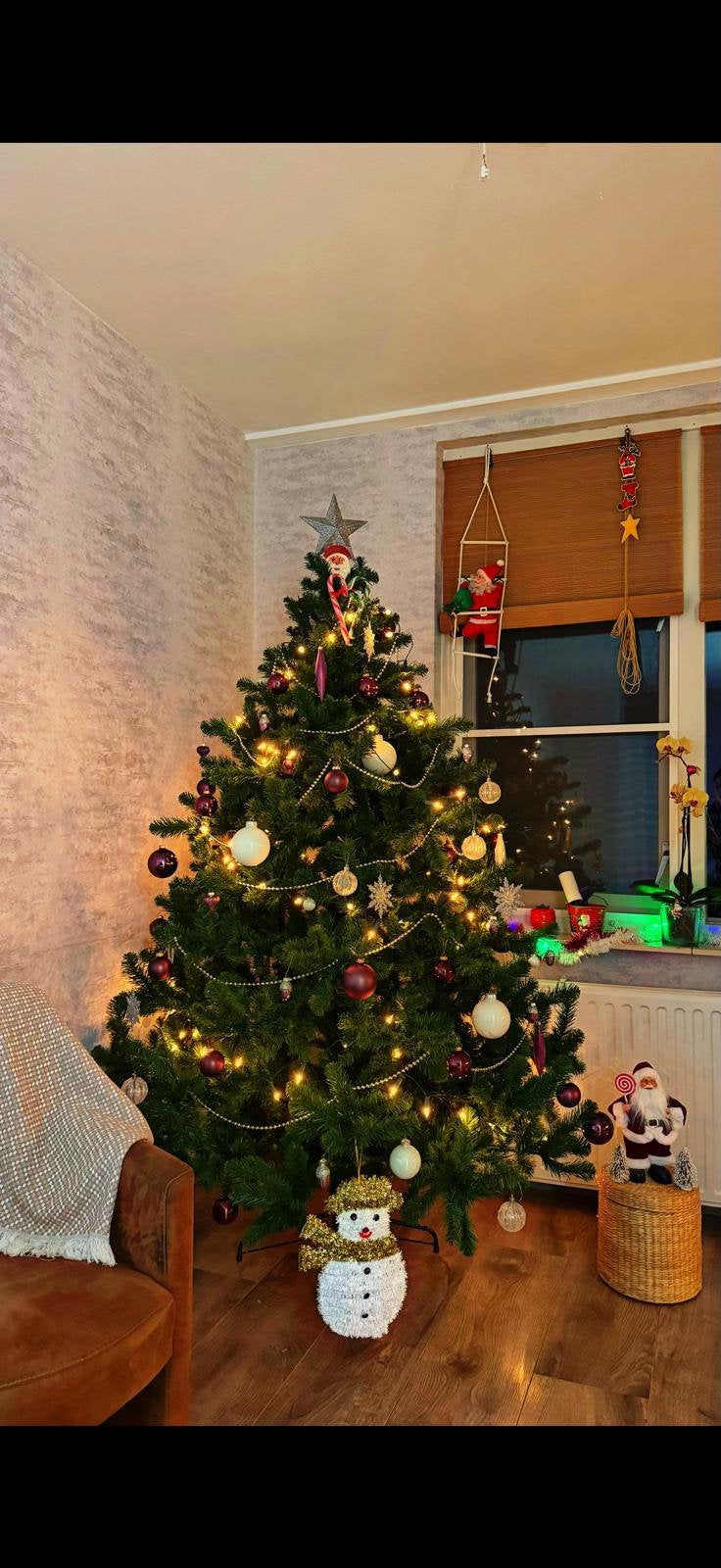 Christmas tree - kerstboom 215CM, Ophalen of Verzenden, Zo goed als nieuw