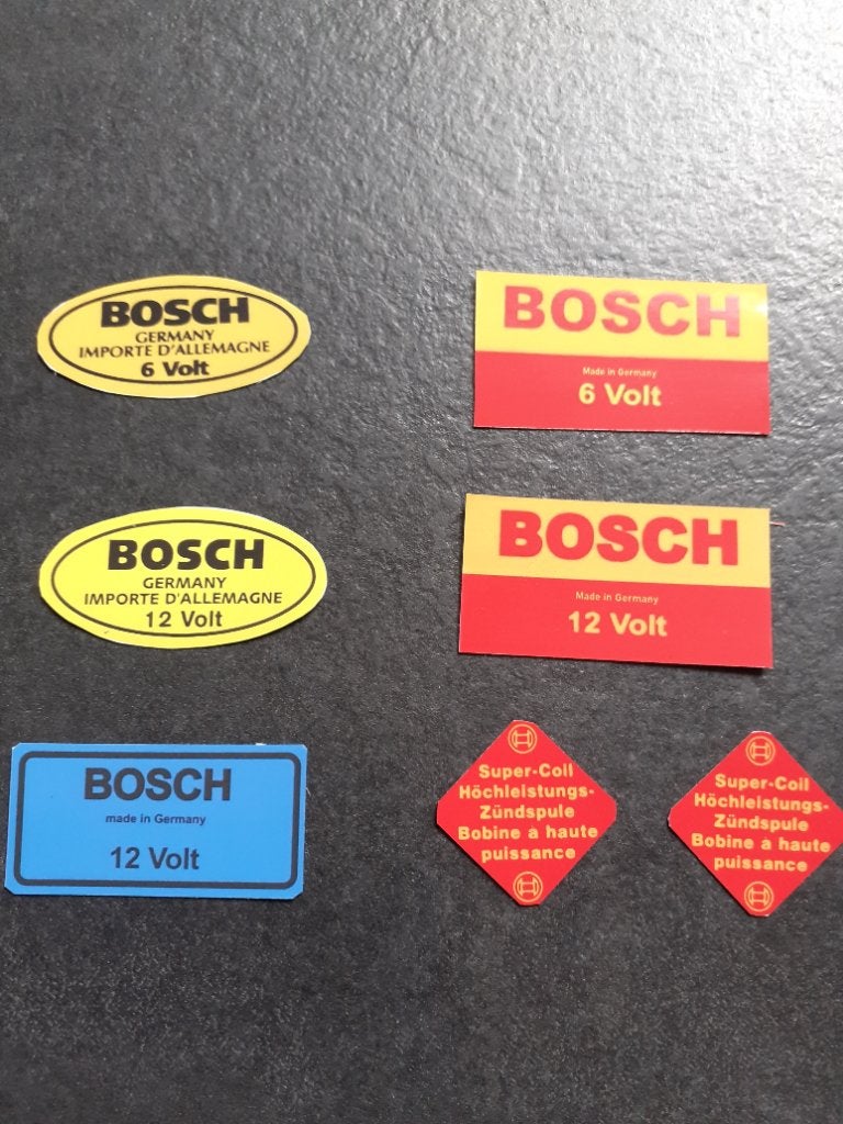 Sticker voor Bosch bobine, Ophalen of Verzenden, Nieuw, Auto of Motor