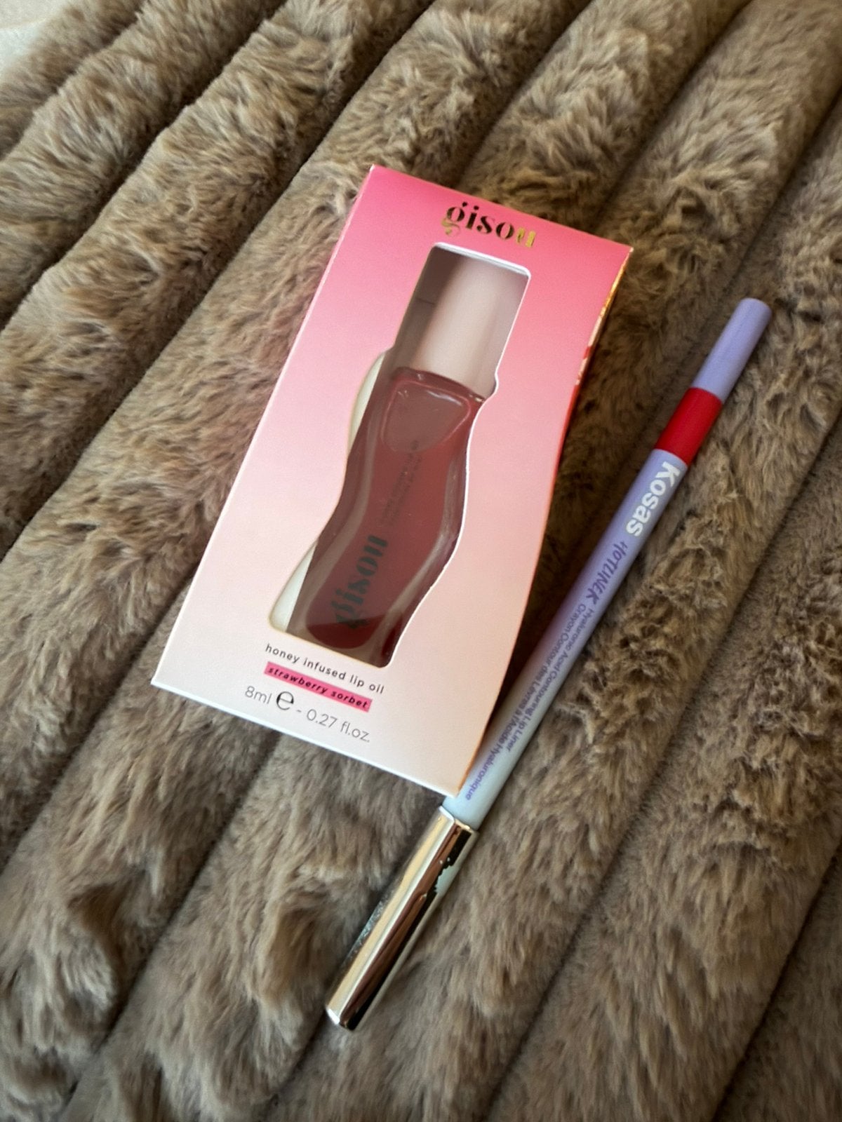 Gisou lip oil en Kosas lipliner, Lippen, Nieuw, Ophalen of Verzenden, Make-up