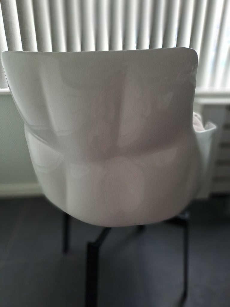 Eetkamerstoelen, Huis en Inrichting, Stoelen, Ophalen, Gebruikt, Wit, Vier