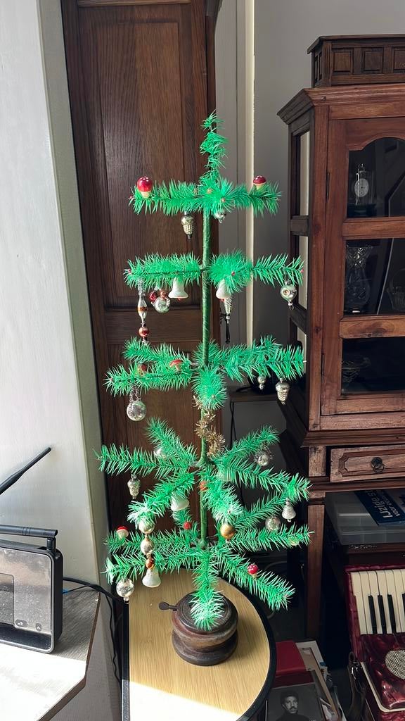 Vintage Retro kerstboompje, 77 cm., Diversen, Ophalen of Verzenden, Zo goed als nieuw