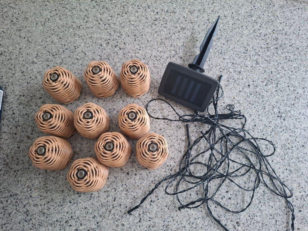 SOLAR TUINLAMPJES 10 STUKS, Ophalen of Verzenden, Nieuw, Netvoeding, Minder dan 50 watt