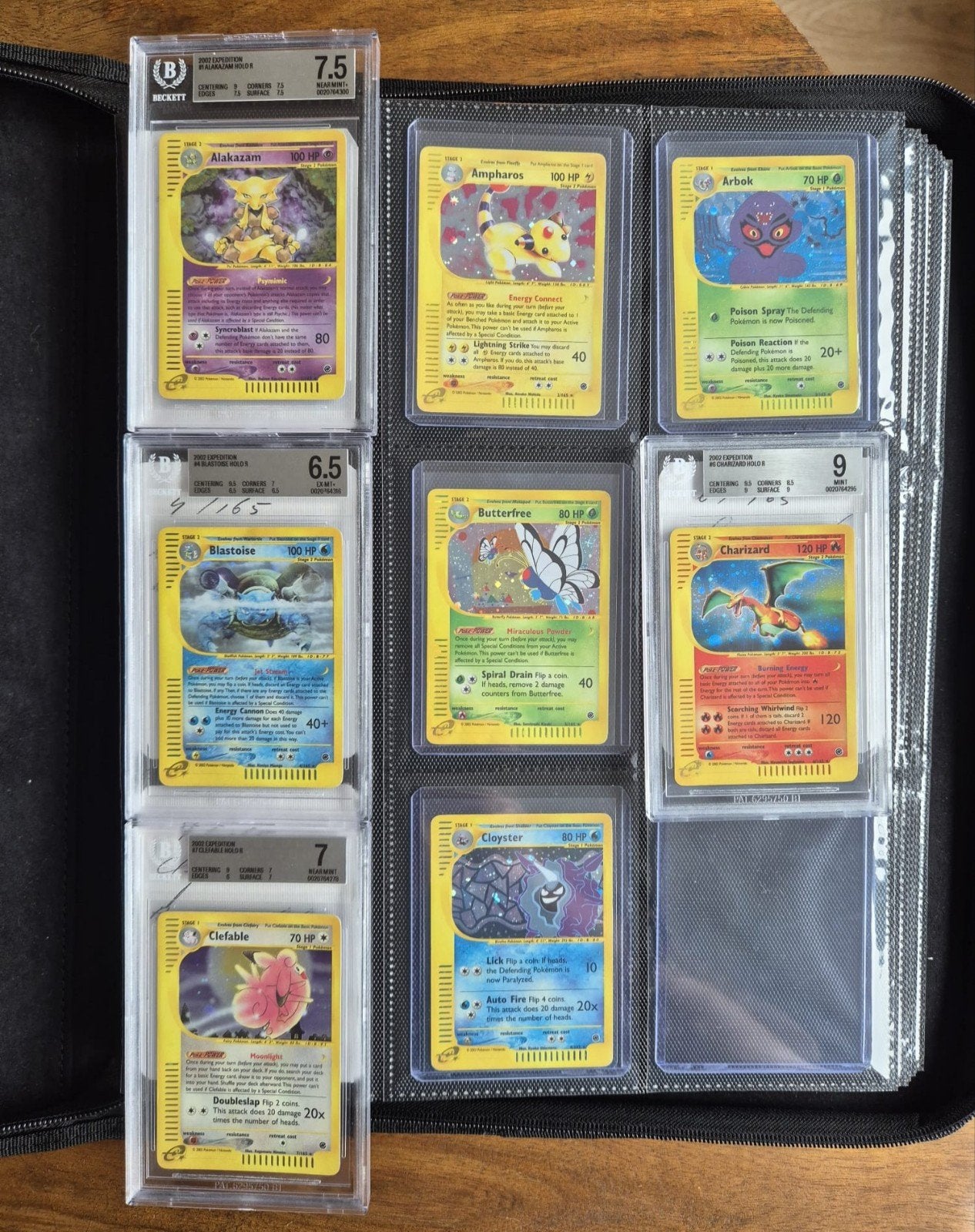 28 HOLO's Expedition base set, e-serie, 2002. Pokémon., Ophalen, Zo goed als nieuw, Meerdere kaarten, Foil
