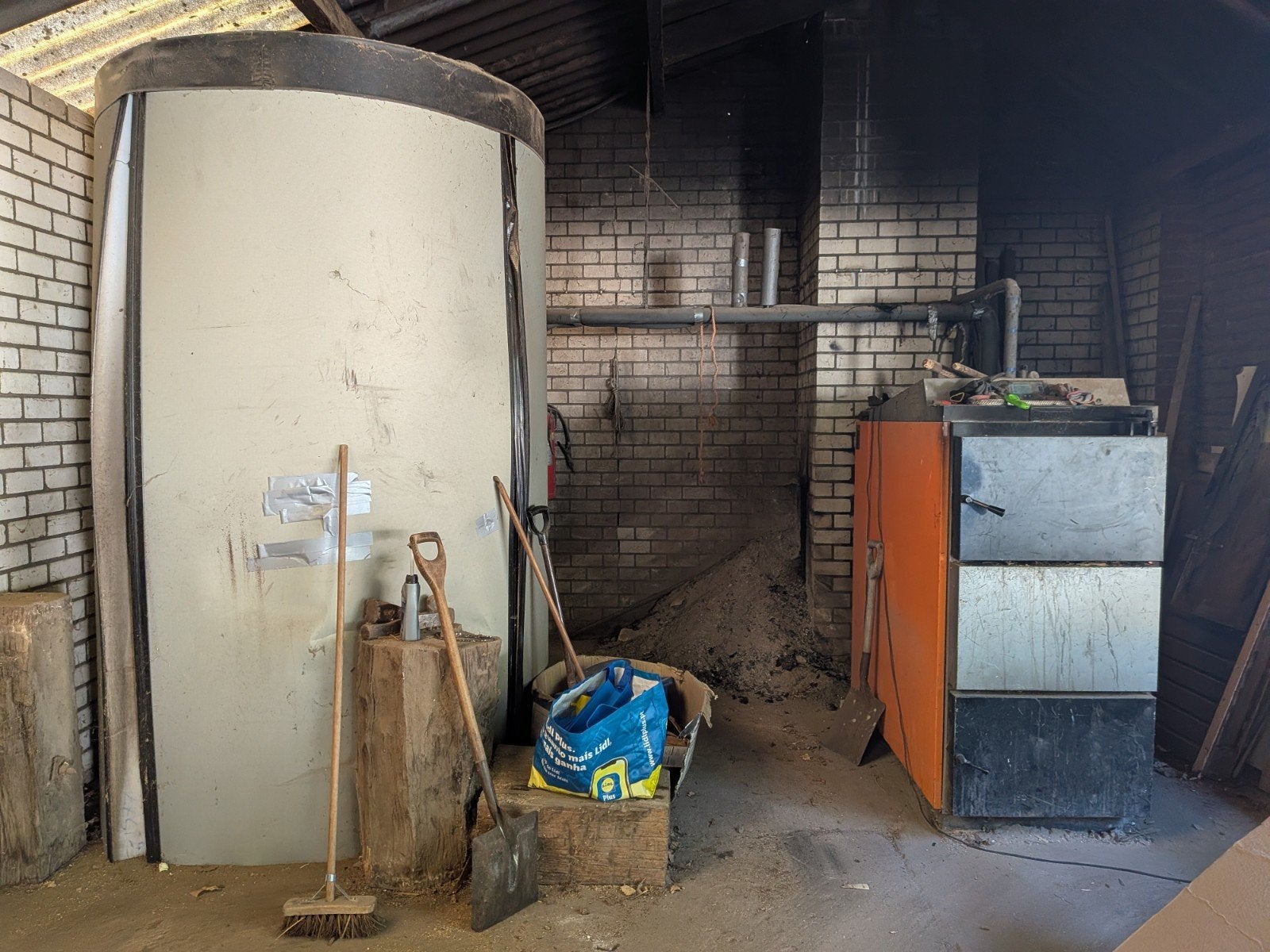 OEG PS 5000 SI buffertank en Tehnoserv boiler, Ophalen, Gebruikt, Minder dan 60 cm