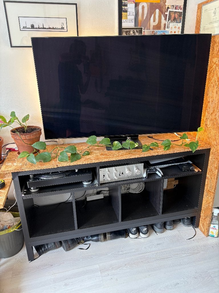 Kallax platenkast/tv meubel, Ophalen, 100 tot 150 cm, Zo goed als nieuw, Minder dan 100 cm