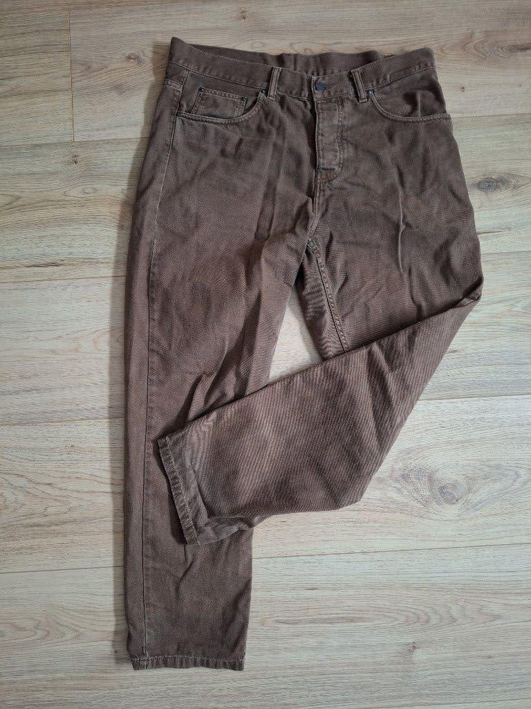 Carhartt WIP | Newel Pant Bruin | Maat 33, Ophalen, Overige kleuren, Zo goed als nieuw, W33 - W34 (confectie 48/50)