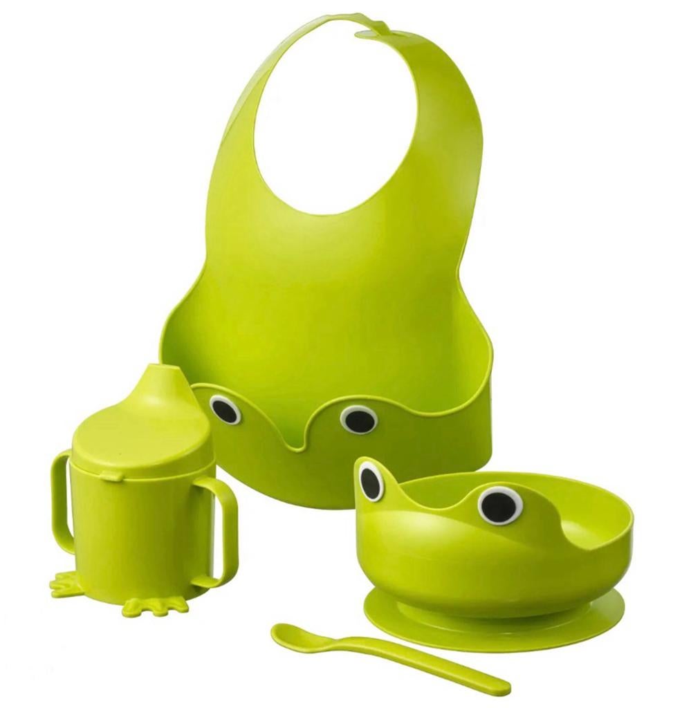 Ikea Mata Lime Groen Nieuw drinkbeker kom slab lepel kikker, Ophalen of Verzenden, Nieuw