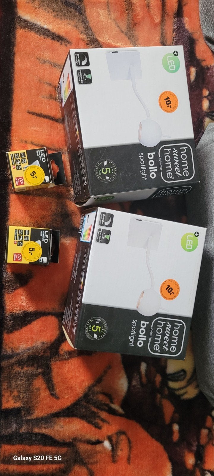 LED lampen Muurspots (2 stuks), Huis en Inrichting, Ophalen of Verzenden, Nieuw, Kunststof
