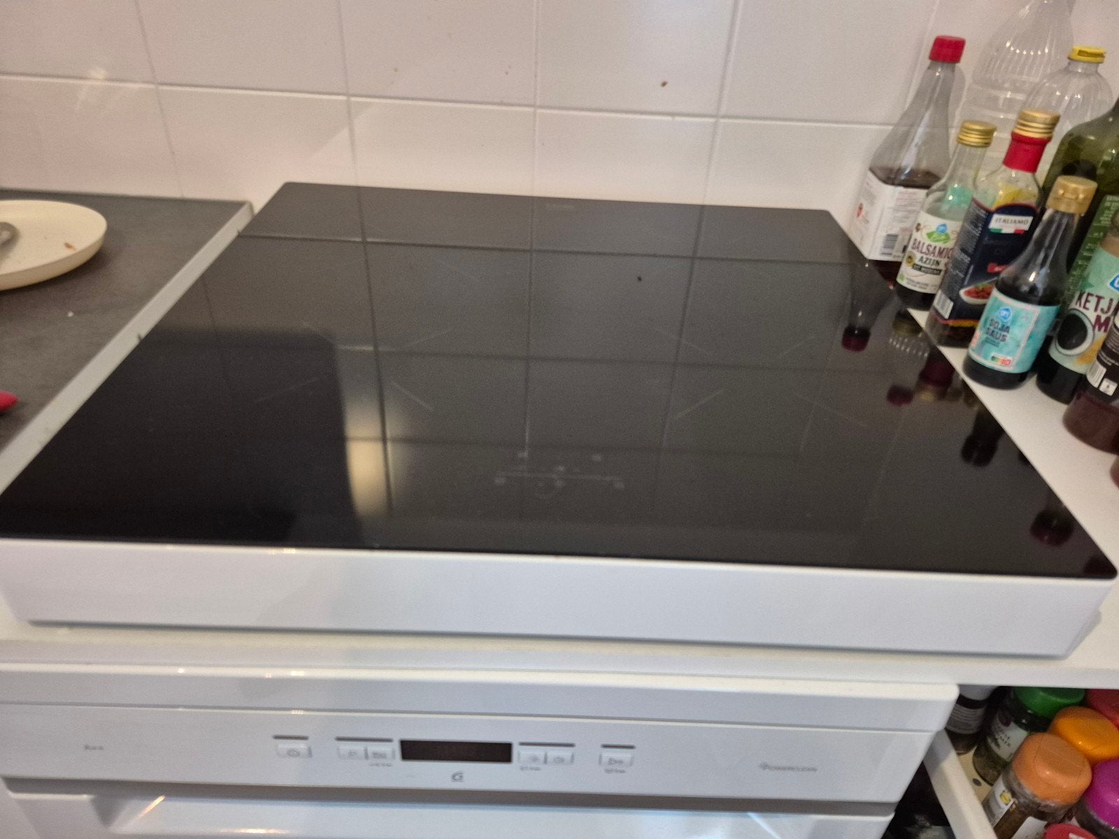 ETNA vrijstaande inductie kookplaat 2-fase stekker kiv360wit, Ophalen, 4 kookzones, Zo goed als nieuw, Inductie