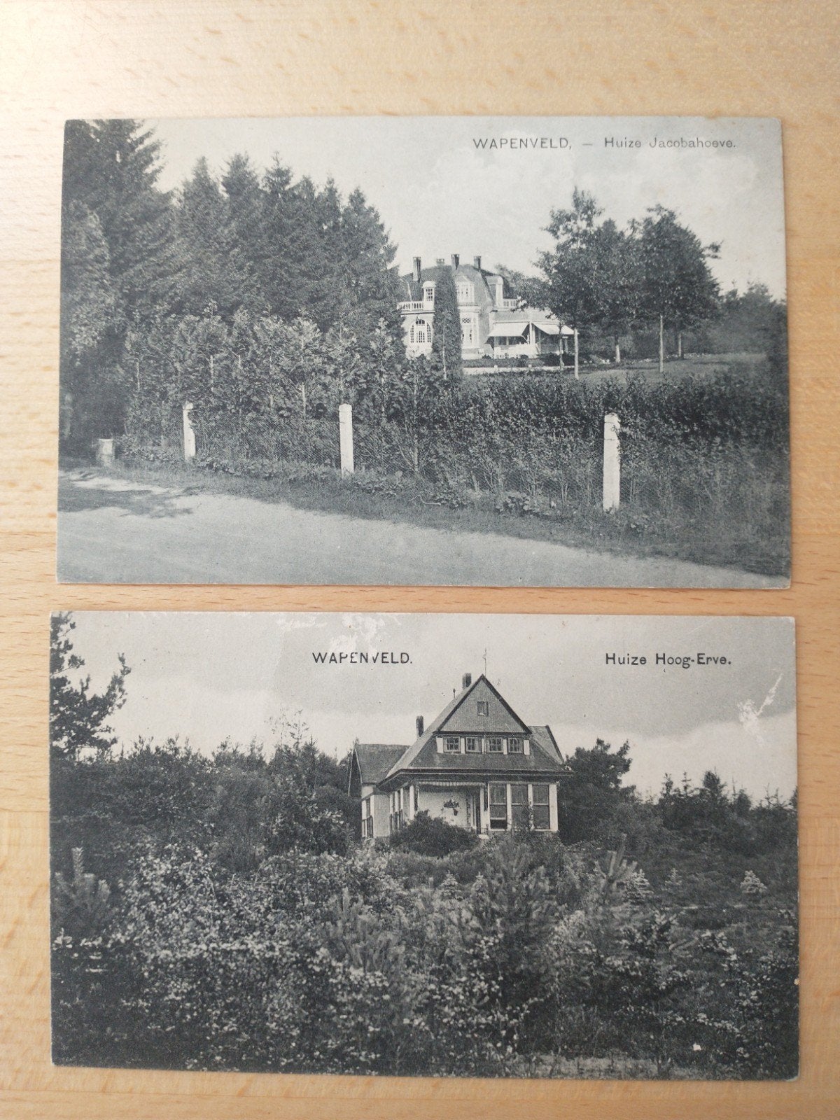 2 Oude Ansichtkaarten Wapenveld, Ophalen of Verzenden, Voor 1920, Gelopen, Gelderland