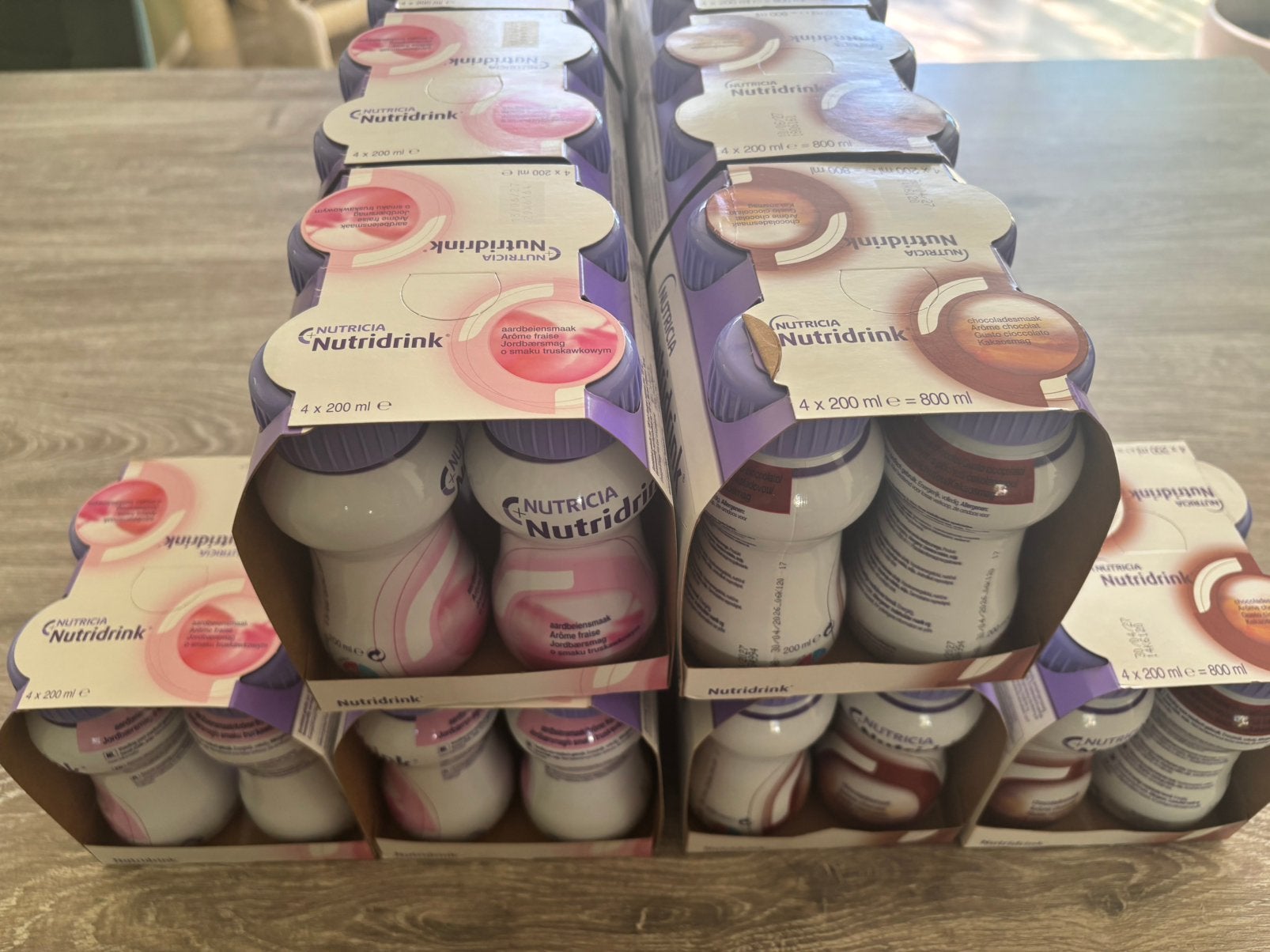 (Ophalen) Nutri drink 56 flesjes chocolade/aardbei, Ophalen