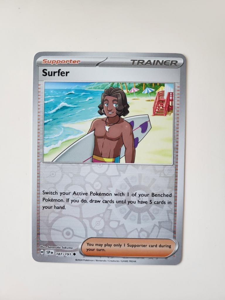 Surfer pokemon kaart, Ophalen of Verzenden, Nieuw