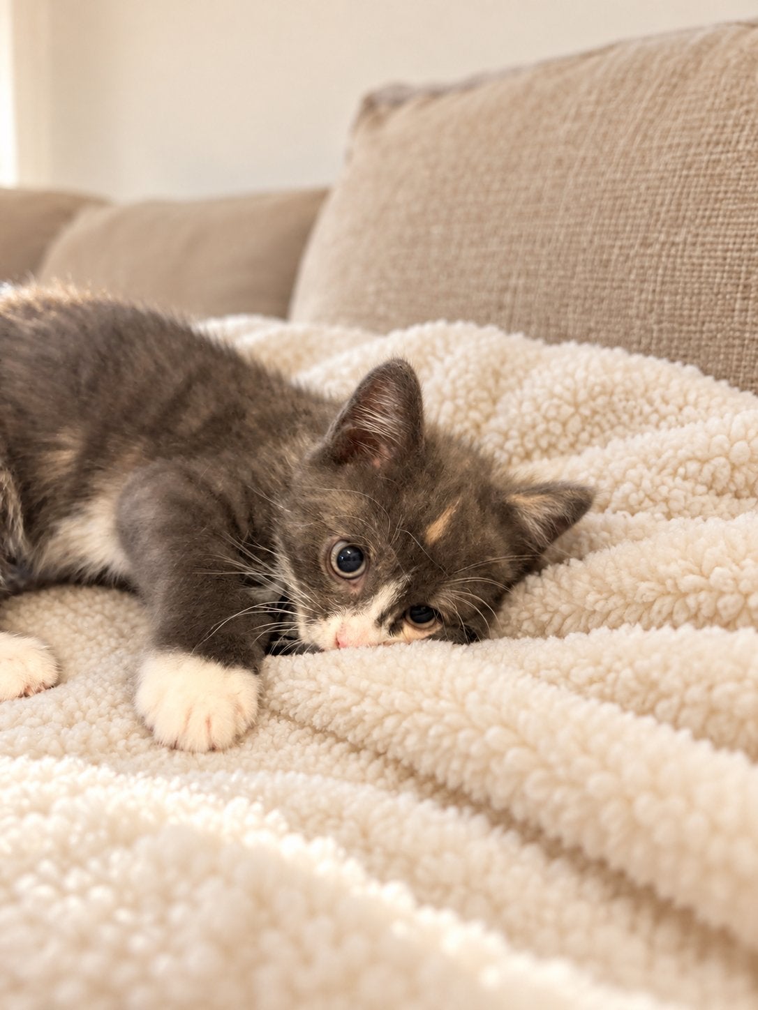 Blauwe rus kittens mix, Meerdere dieren, Ontwormd, 0 tot 2 jaar