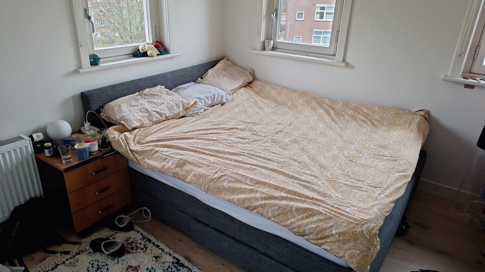 Emma 02 matras 160x200 + Meubella Loox bedframe met 4 lades, Huis en Inrichting, Gebruikt, Tweepersoons, Ophalen of Verzenden