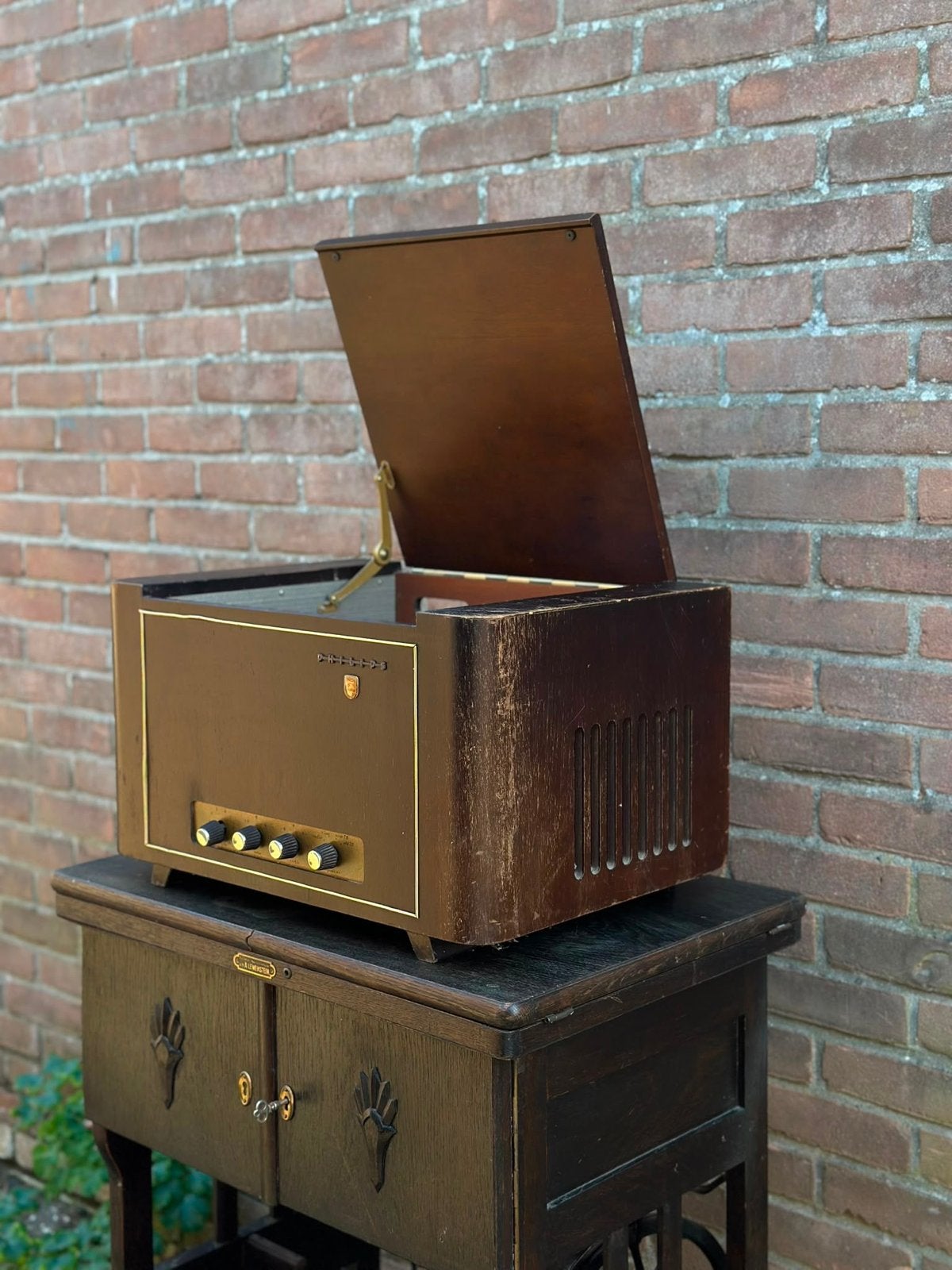 Vintage Philips Platenspeler - Klassieke Audio Erfgoed, Audio, Tv en Foto, Platenspelers, Ophalen, Gebruikt, Platenspeler, Philips