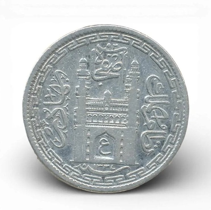Hyderabad (India) 4 Annas 1905-1911, Ophalen of Verzenden, Zuid-Azië, Losse munt, Zilver