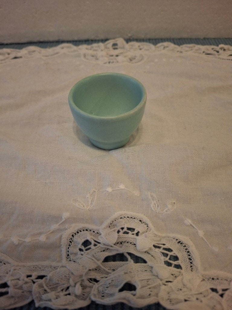 Goedewaagen Gouda - mooi mint pastel aardewerk eierdopje, Ophalen of Verzenden