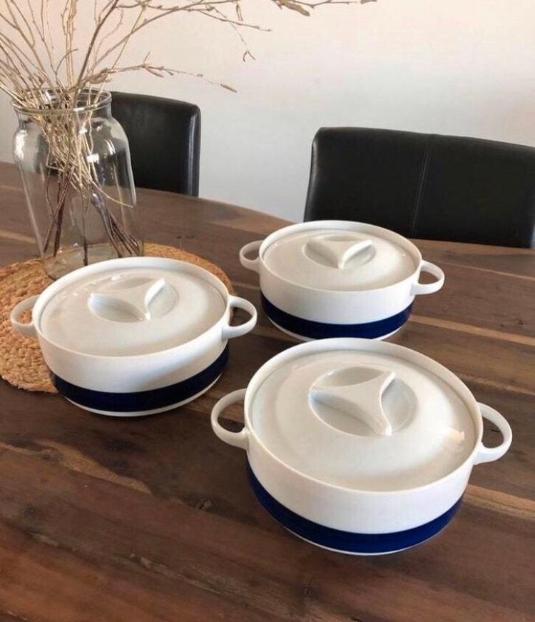 💝 3x Vintage THOMAS 200 ABC COBALT dekschaal - €24,50 p.st, Ophalen of Verzenden, Overige stijlen, Porselein, Schaal of Schalen