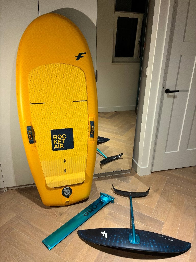 F-One Wingfoil Set Rocket Air V3 510+75cmMast+Gravity1800, Ophalen, Zo goed als nieuw, Wingsurfset