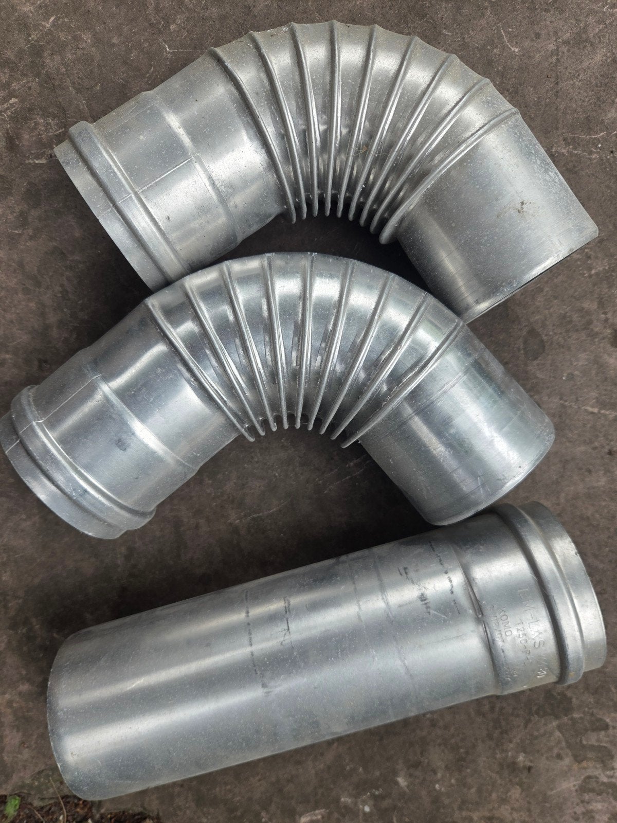 80mm Aluminium bochten en rechte buis voor afvoer/ventilatie, Afvoer, Ophalen of Verzenden, Minder dan 2 meter, 80 mm of meer