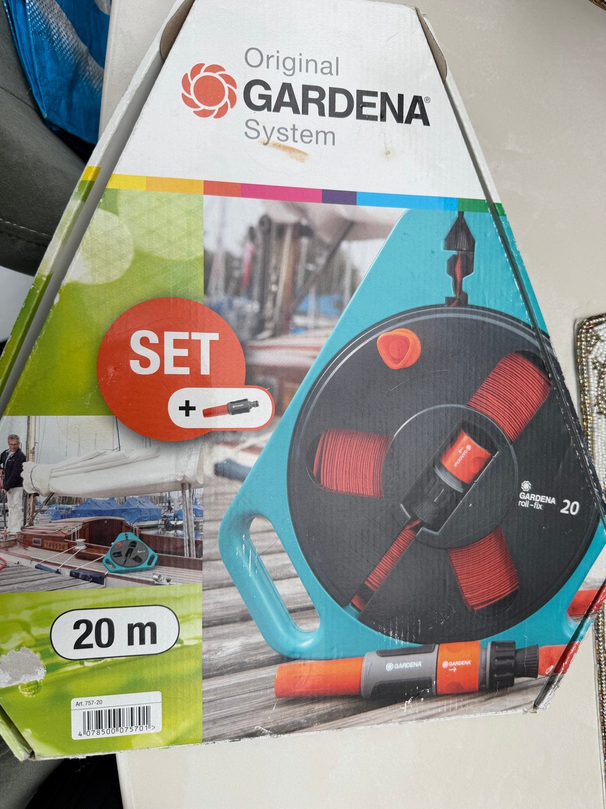 Gardena Roll fix 20m - 2x gebruikt, Ophalen of Verzenden, Zo goed als nieuw, Tuinslanghaspel, Gardena