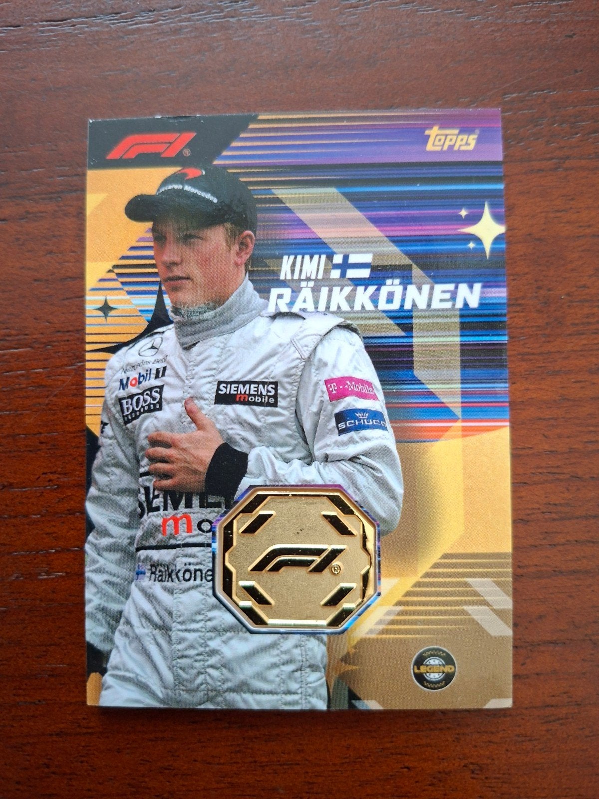 F1 2026 Topps Turbo Attax Kimi Räikkönen Legend Relic kaart., Ophalen of Verzenden, Nieuw, Plaatje