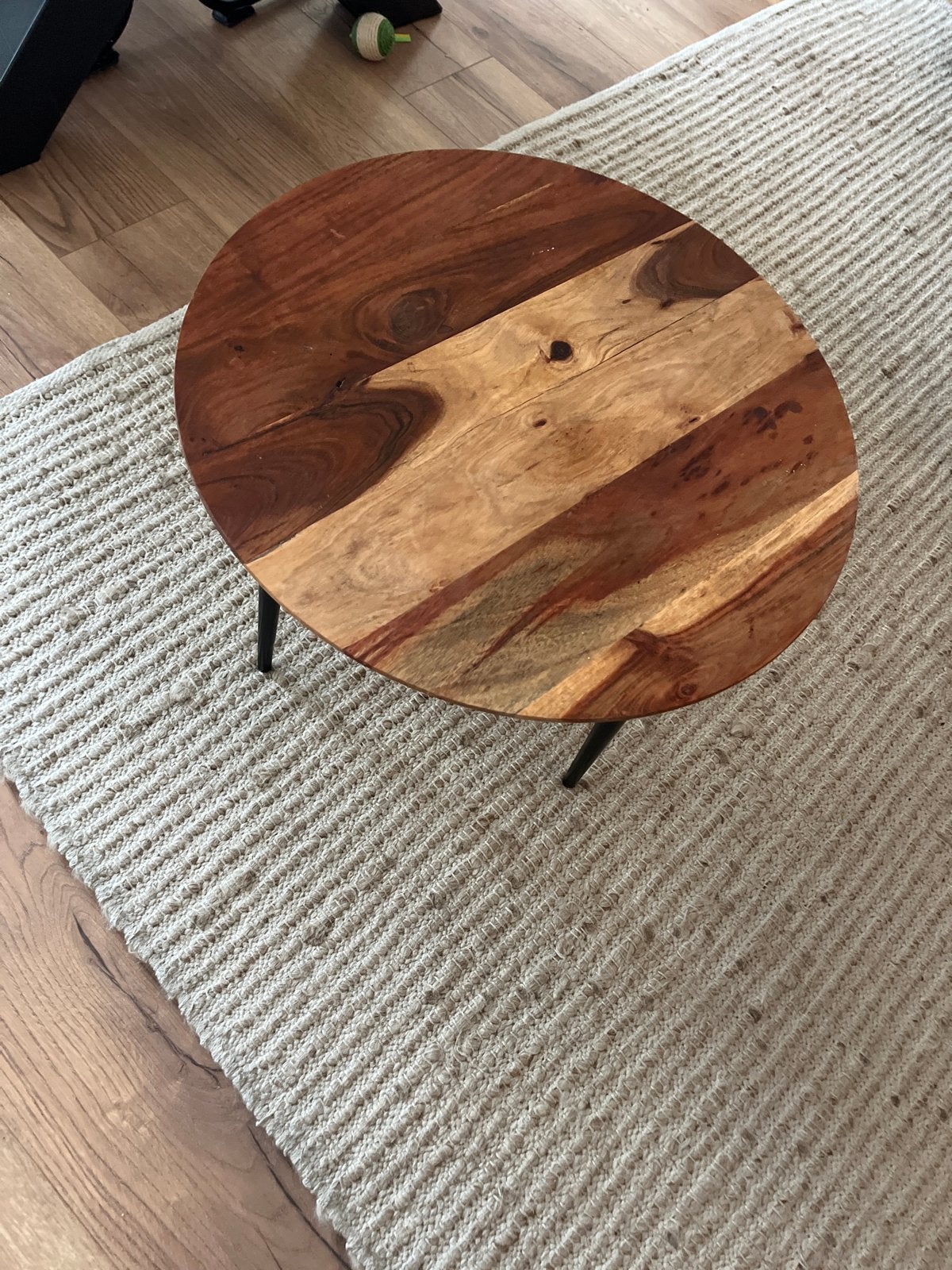 Klein salontafeltje/bijzettafeltje Loods 5, Minder dan 50 cm, Gebruikt, Rond, Ophalen of Verzenden