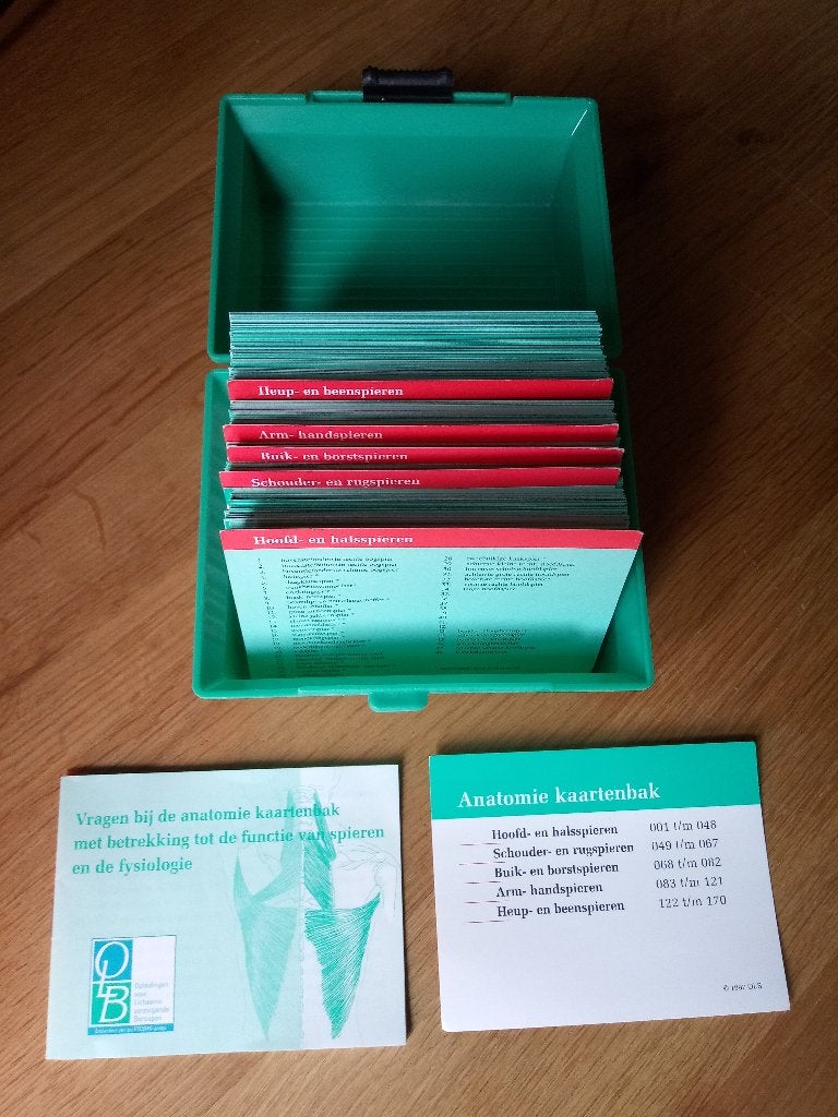 anatomie kaartenbak, Ophalen of Verzenden, Alpha, Zo goed als nieuw, MBO