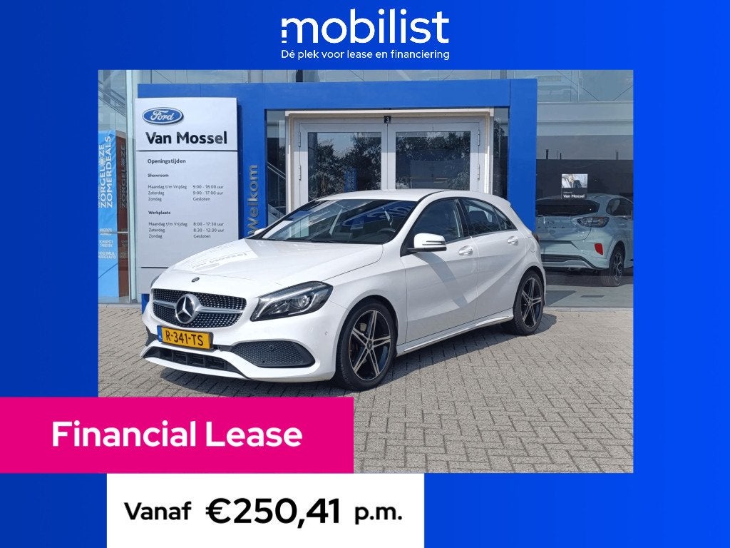 Mercedes-Benz A-Klasse 180 AMG Night Edition Plus (bj 2017), Gebruikt, 1295 kg, 4 cilinders, 1595 cc