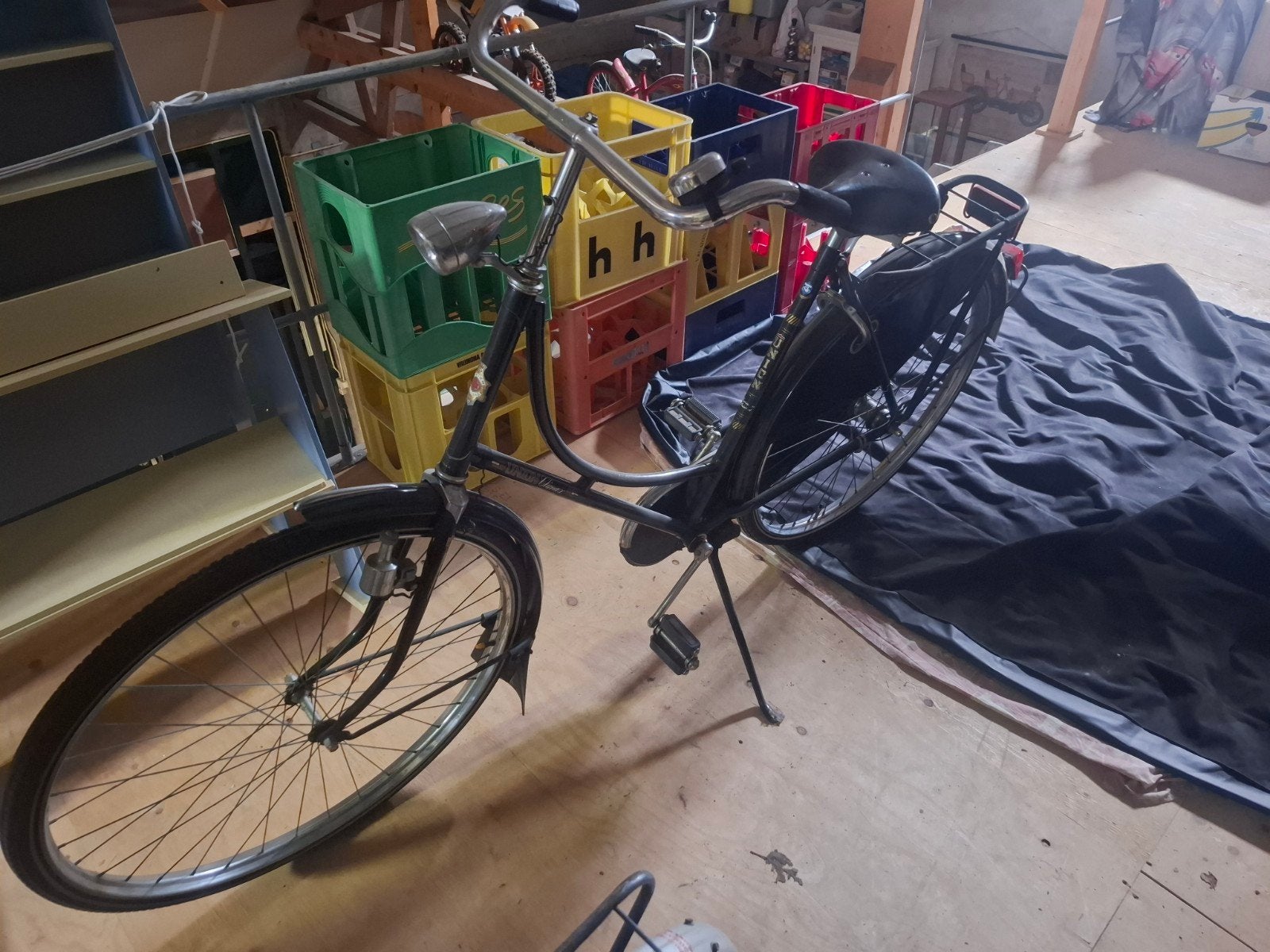 Vintage Union Damesfiets, Terugtraprem, 50 tot 53 cm, Ophalen, Overige merken