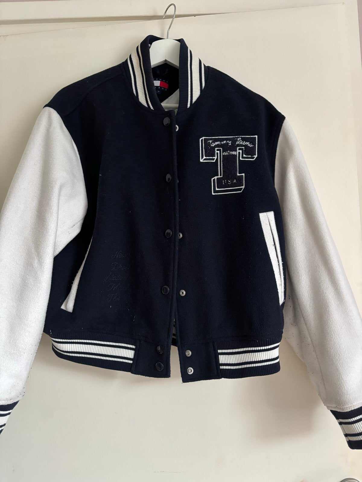 Tommy Jeans Varsity Jacket - Maat M, Kleding | Dames, Ophalen of Verzenden, Zo goed als nieuw, Maat 38/40 (M), Blauw