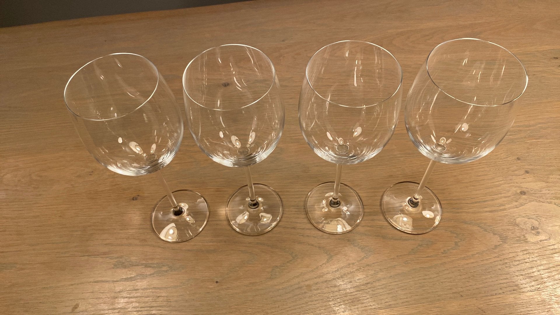 Schott Zwiesel 4 rode wijnglazen, Ophalen of Verzenden, Zo goed als nieuw, Glas, Minder dan 100 cm