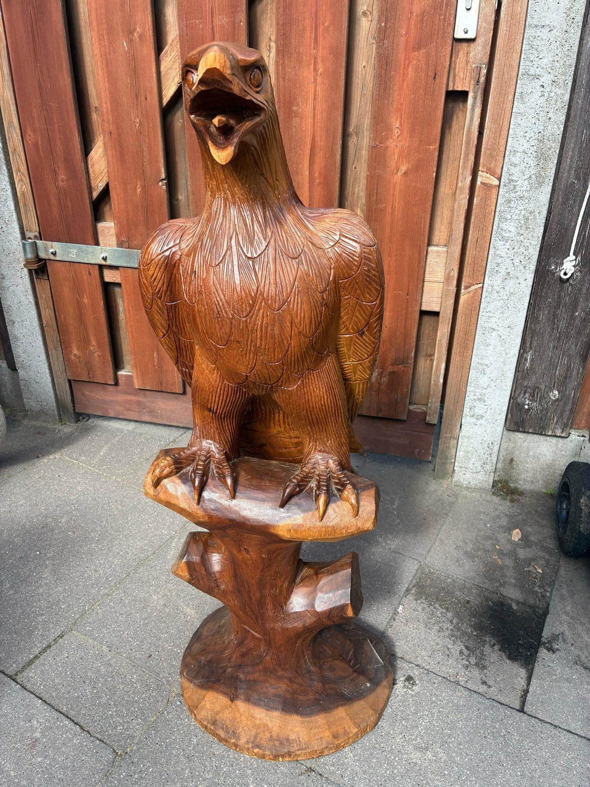 Groot Houtsnijwerk Arend - 93 cm hoog, Ophalen, Houtsnijwerk, 50 - 100 cm, Handgemaakt