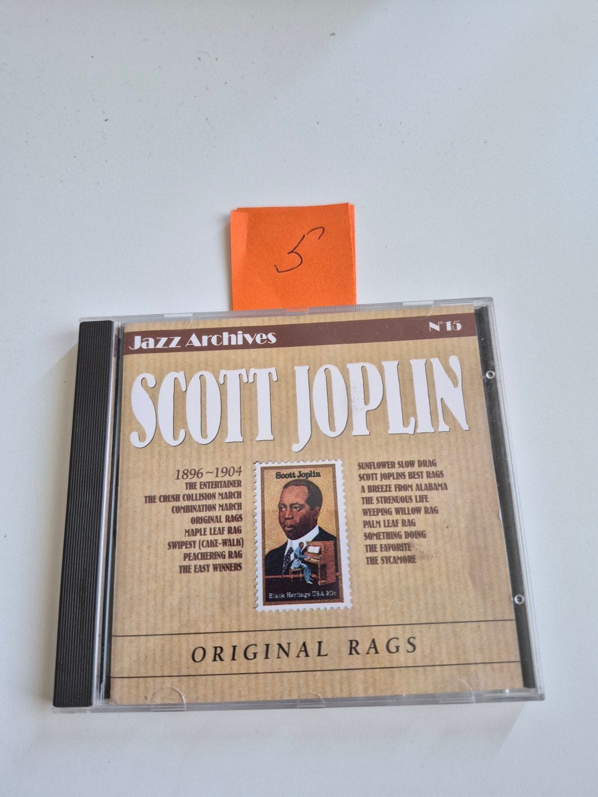 Scott Joplin - Original Rags CD (Jazz Archives N15), Ophalen of Verzenden, Zo goed als nieuw, Verzamelalbum, Jazz