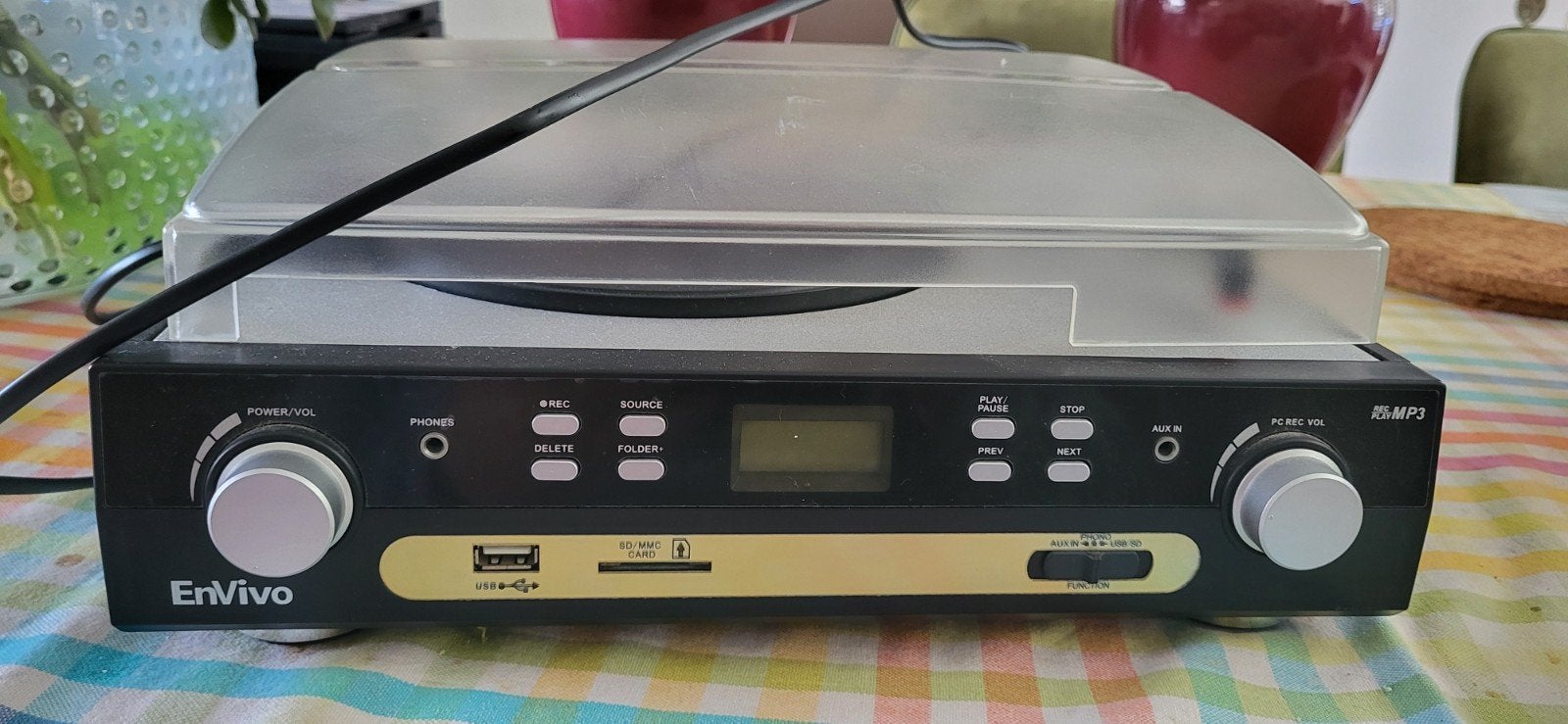 Envivo Platenspeler met USB en SD-kaart functionaliteit, Gebruikt, USB-aansluiting, Platenspeler, Ophalen