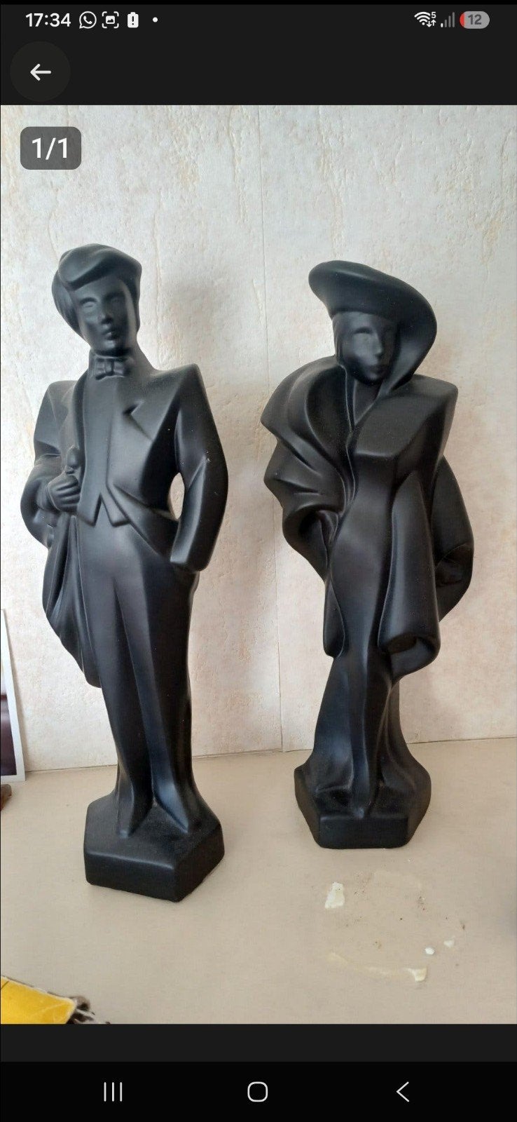 Prachtige set vintage beelden - postmodern / art deco stijl, Ophalen of Verzenden