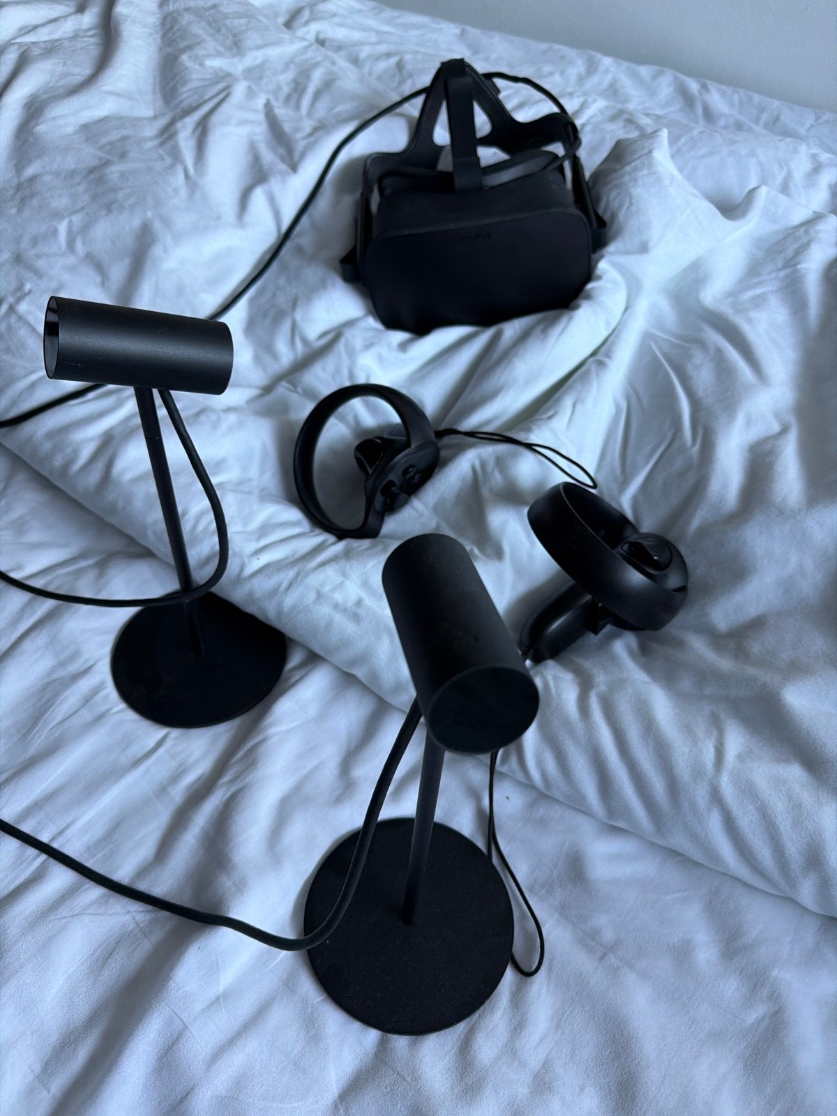 Oculus Rift CV1 VR-headset met controllers en sensoren, Ophalen, Gebruikt, VR-bril, Pc