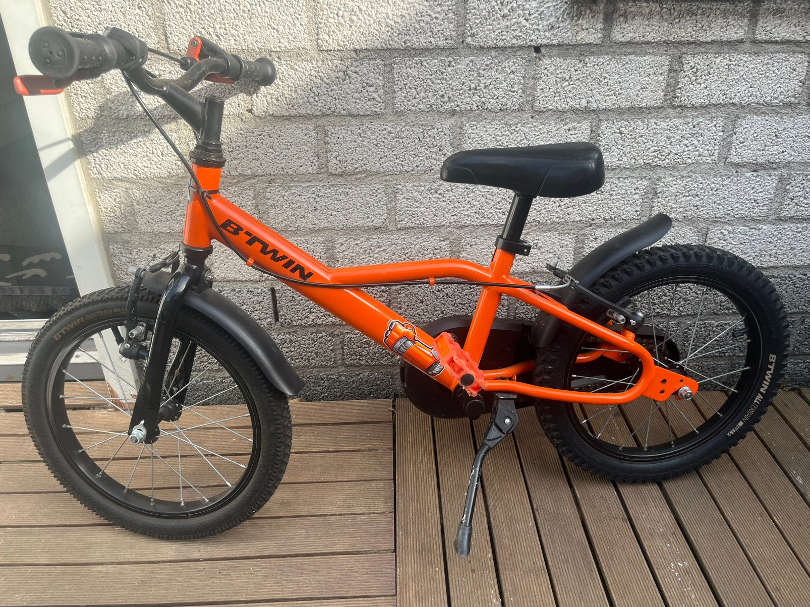 BTWIN Kinderfiets 500 16 inch 4-6 jaar, Ophalen, Gebruikt, 16 tot 20 inch