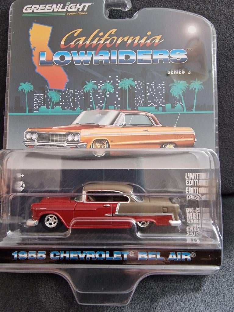 Chevrolet Bel Air "Lowrider" Greenlight 1:64, Hobby en Vrije tijd, Christian@diecastcompany.nl, Auto, Diecast Company, Nieuw