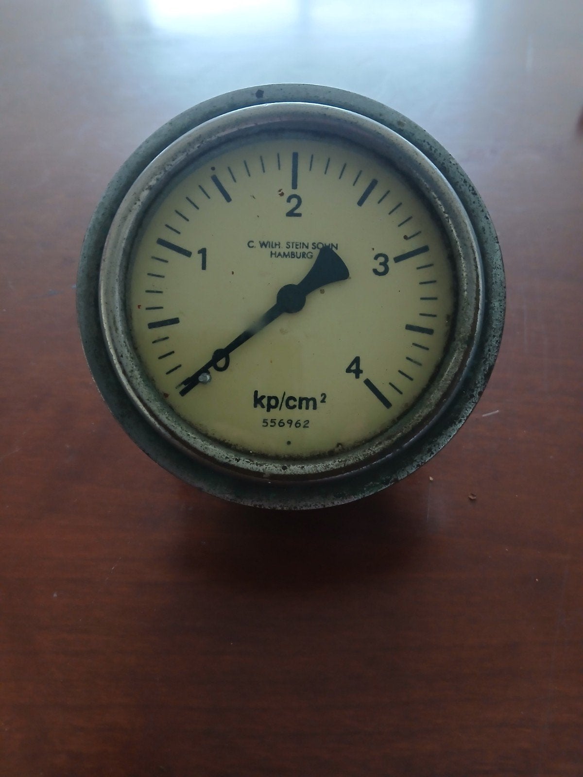 antieke drukmeter manometer gemaakt door het duitse merk c, Ophalen of Verzenden