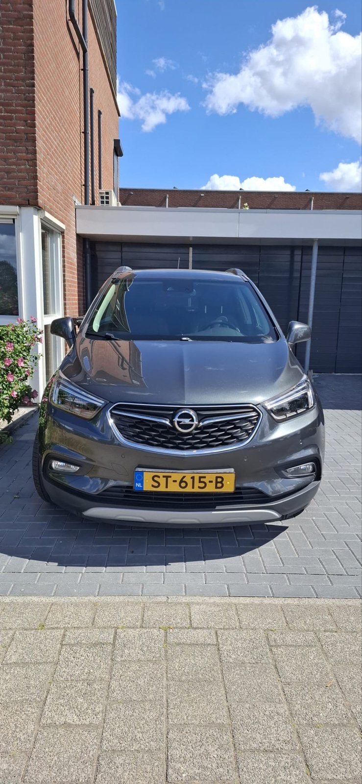 Opel MokkaX 1.4 Turbo 140pk Start/stop 2018 Grijs, Auto's, Voorwielaandrijving, Zwart, Leder, 1200 kg