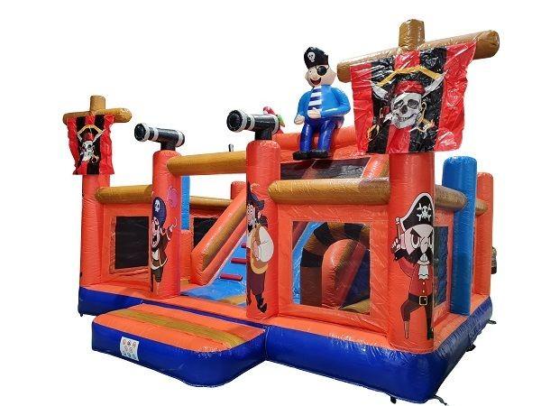 Opblaasbaar piratenschip springkasteel in uitstekende staat, Ophalen