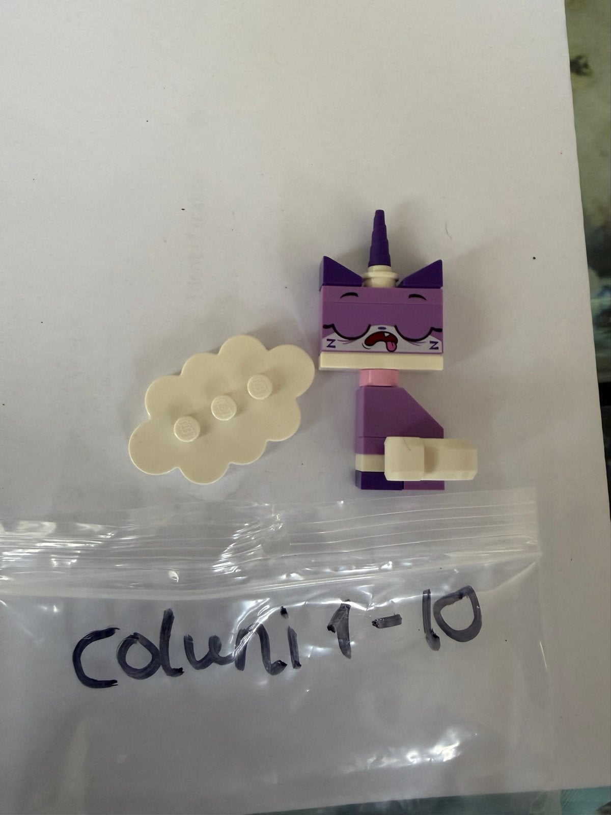 LEGO Unikitty Minifiguur (slapend) - Coluni 1-10, Gebruikt, Overige thema's, Lego, Ophalen of Verzenden