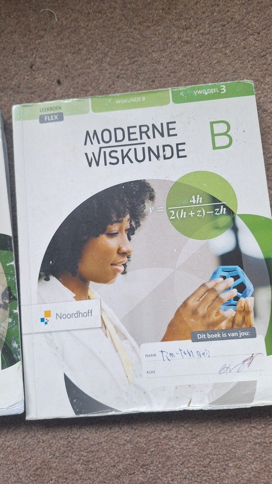 Moderne Wiskunde B VWO deel 3 & 4 - Noordhoff, Boeken, Ophalen of Verzenden, Beta, Gelezen, Onbekend