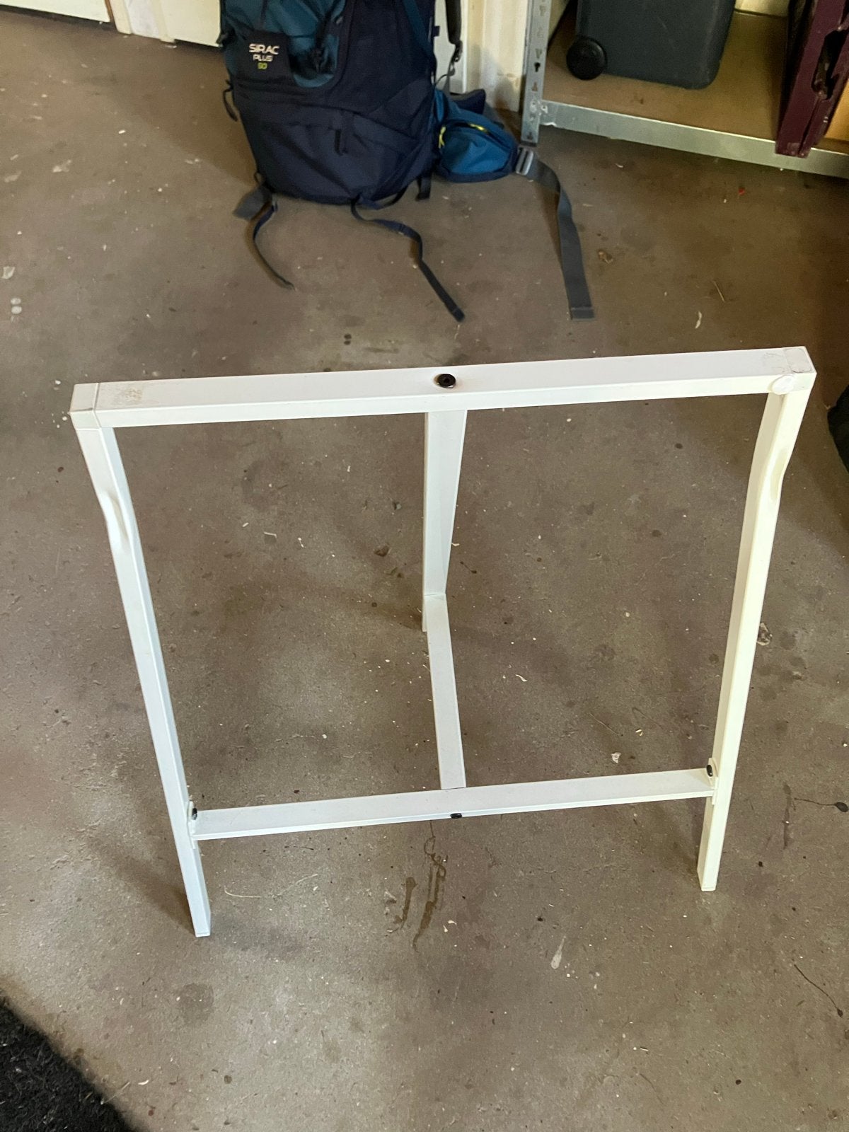 IKEA bureau onderstel / schraag (wit), Ophalen, Gebruikt, 50 tot 100 cm, Rechthoekig