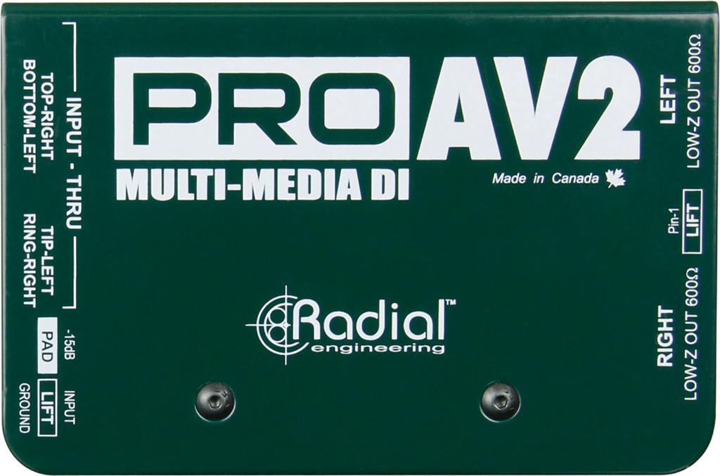 Radial PROAV2 passieve stereo DI box multimedia, ., Overige typen, Nieuw, Ophalen of Verzenden