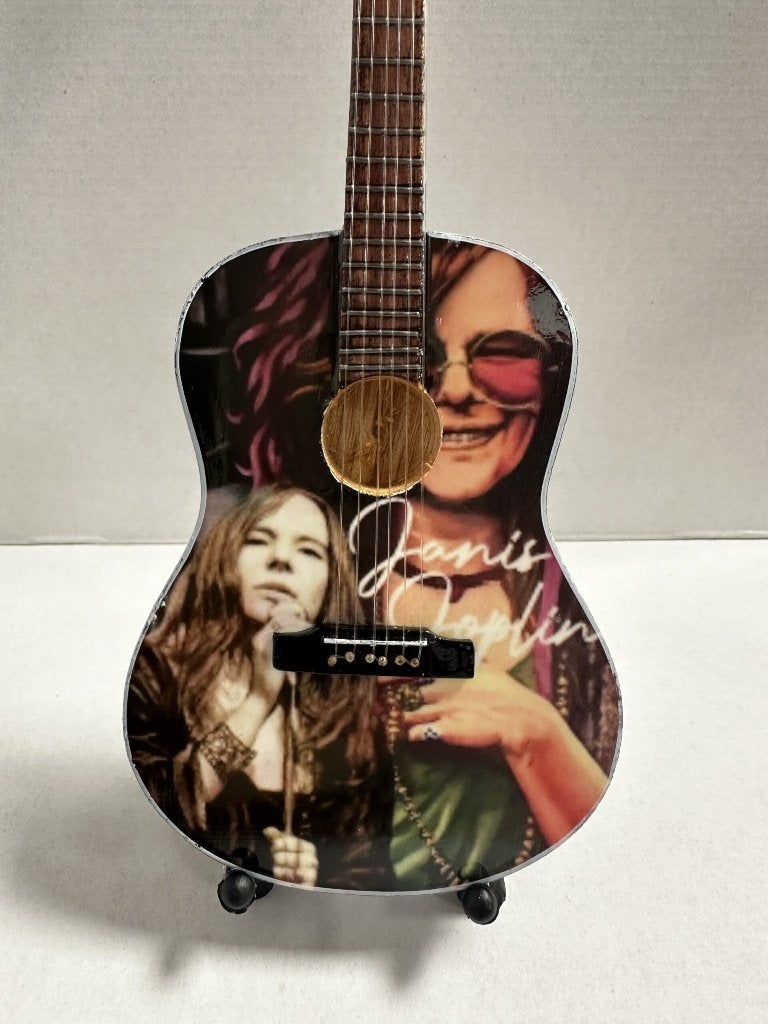 Janis Joplin kleur miniatuur gitaar 25cm mini guitar deco, Info@deconoord.nl, Deco Noord, Nieuw, Ophalen of Verzenden
