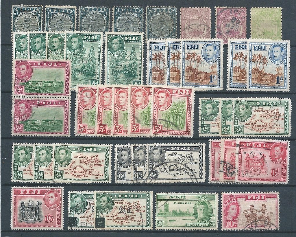 C870 – Britisch Commonwealth – kaveltje Fiji, Ophalen of Verzenden, Gestempeld