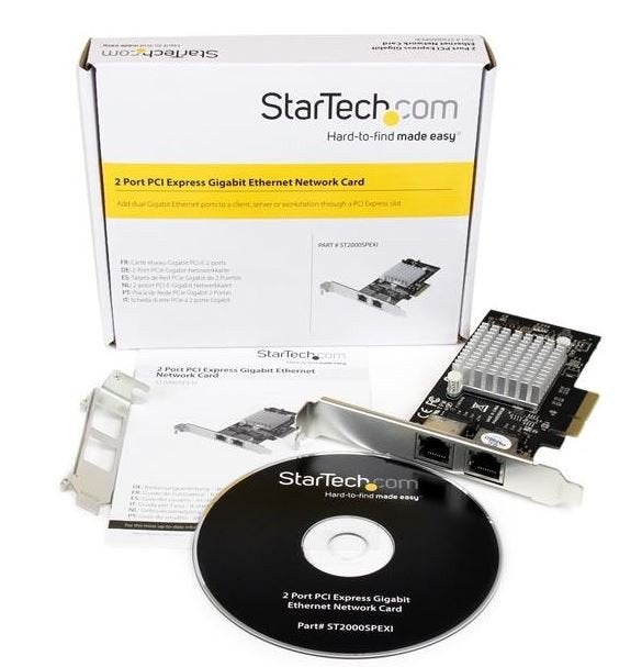 StarTech 2-poorts PCI Express Netwerkkaart, Computers en Software, Ophalen of Verzenden, Nieuw, Intern, StarTech
